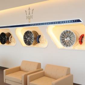 Maserati showroom interior shoot
