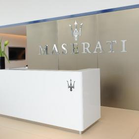Photograph of Maserati front desk